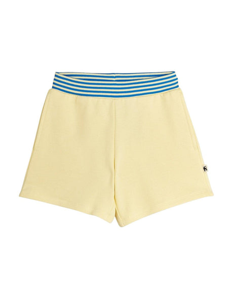 Shorts gialli in felpa per neoanata e bambina Mini Rodini 2623014023 YELLOW 