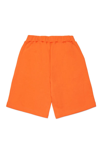 Bermuda arancione con logo per bambino Marni M01823 0M436 