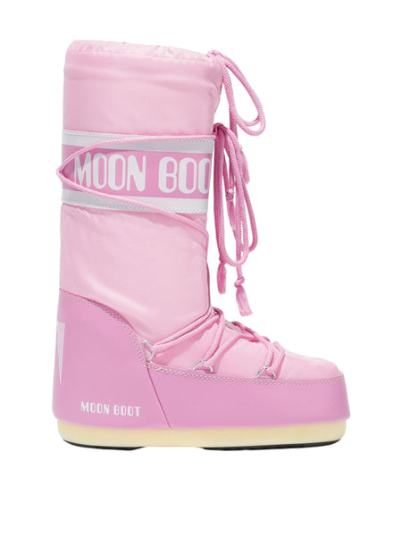 Stivale icon in nylon rosa per bambina Moon Boot 80D1400440 J001 