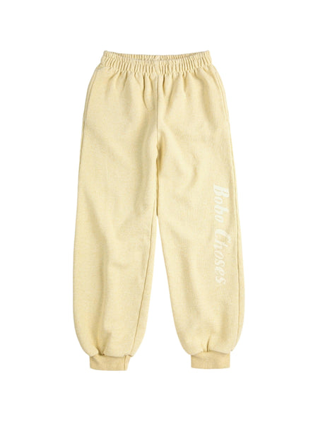 Pantalone giallo in felpa con logo per neonati e bambini Bobo Choses B126AC085 UNI 