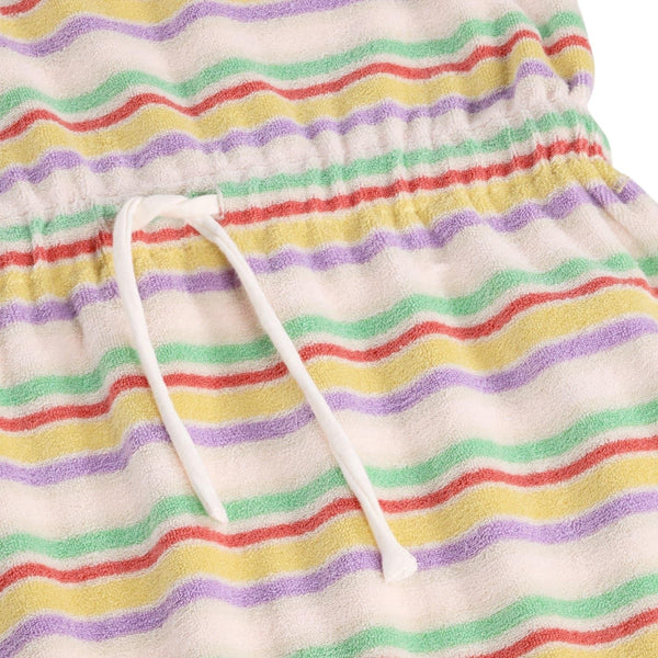 Abito in spugna a righe multicolor per bambina Molo CHERISH 9489 