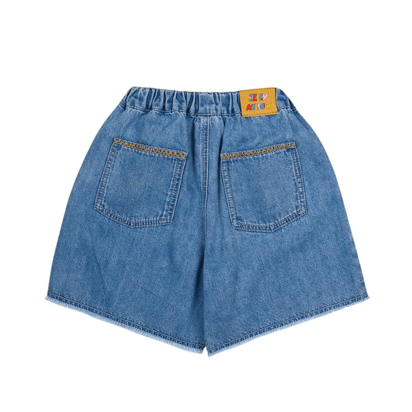 Bermuda in denim blu con stampa pe neonati e bambini Jelly Mallow JM2610453 OUR RECIPE 