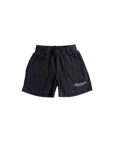 Shorts nero con logo per bambina Hinnominate 3646S00345 BLACK 