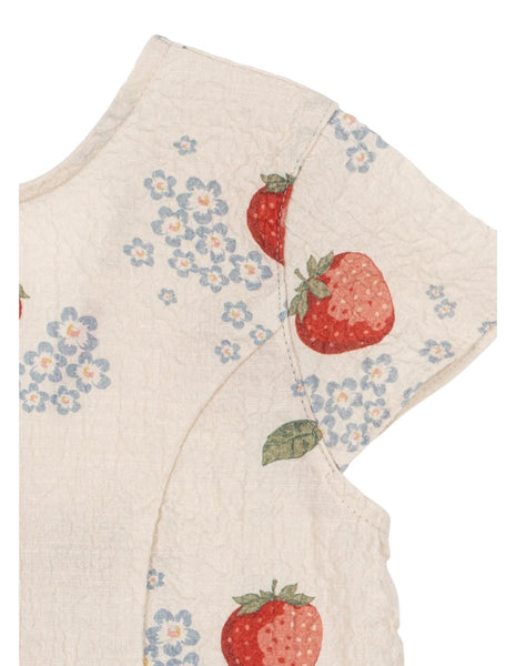 Abito beige con stampa all over per neonata e bambina Konges slojd KS104650 MARMELADE 