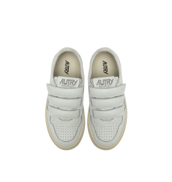 Sneakers bianca con logo per bambini Autry KILK FF03 