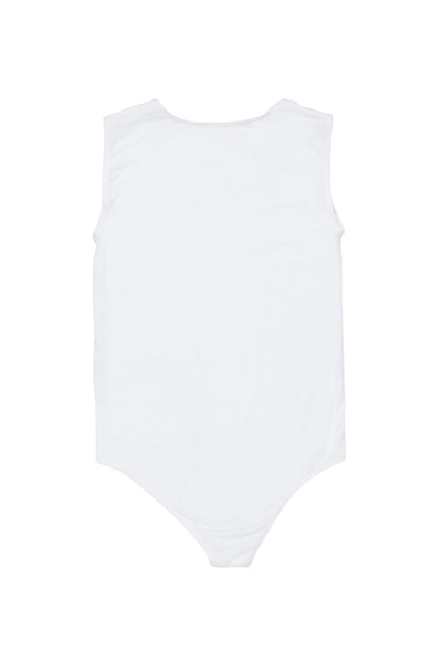Body bianco con logo per bambina MM6 Maison Margiela M60809 M6100 