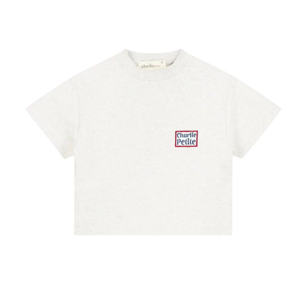 T-shirt cropped bianca per bambina Charlie petite PRESLEY T-SHIRT 104 