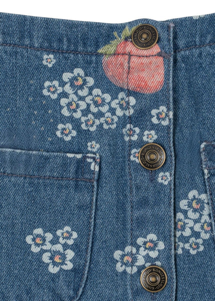 Gonna in denim con stampa all over per neonata e bambina Konges slojd KS104976 MARMELADE 