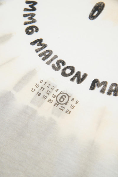 T-shirt tie-dye con logo per bambini MM6 Maison Margiela M61013 M6C46 