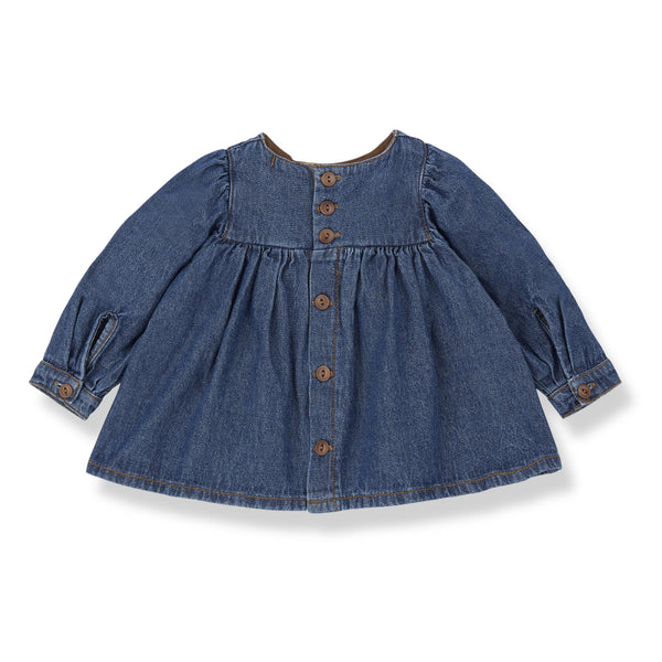 Blusa in denim blu per neonata 1+ more in the family ALAIOR DENIM 