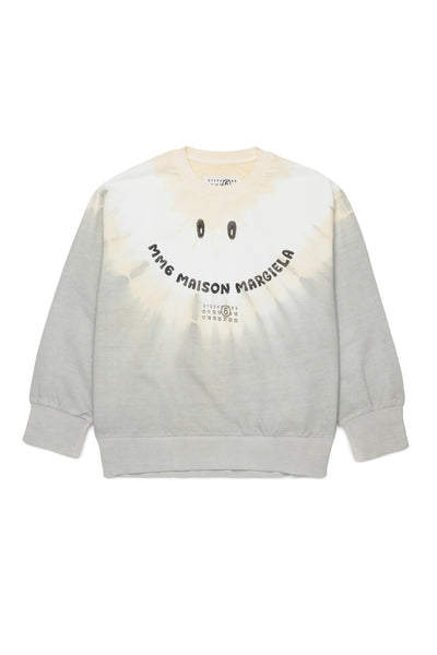 Felpa tie-dye con logo per bambini MM6 Maison Margiela M61007 M6C46 