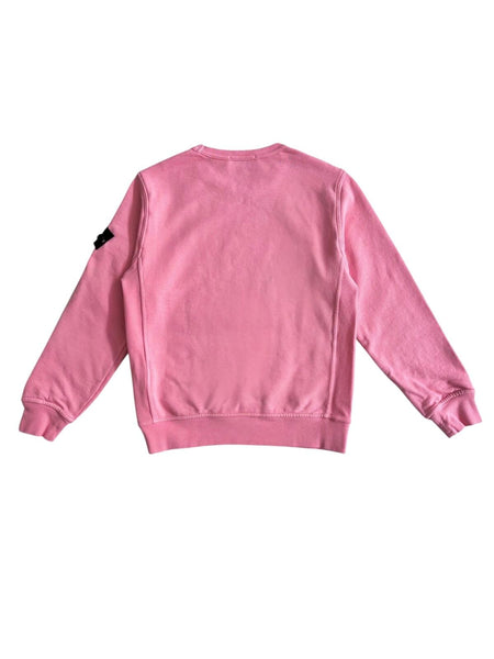 Felpa rosa con logo per bambino Stone Island L1S166100005 S0040 V008D 