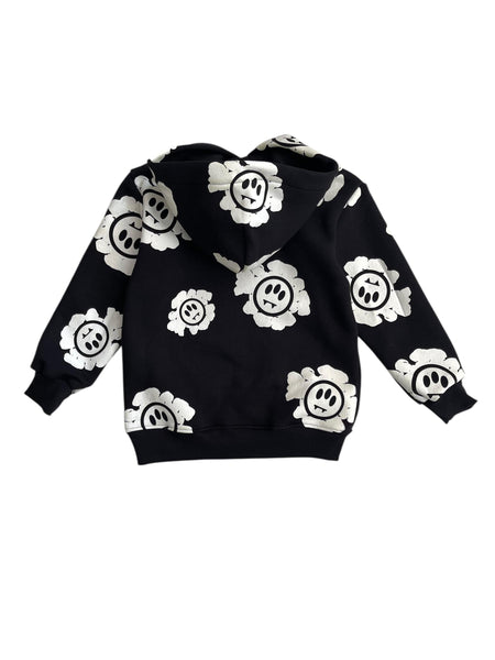 Felpa nera con stampa all over per bambini Barrow F5BKJUHS233 110 