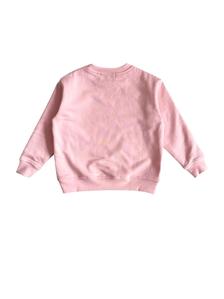 Felpa rosa con stampa per neonata e bambina Mousse kids PKFG120P SISTERICE 