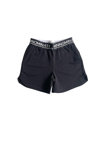 Shorts nero con logo per bambina Hinnominate 3646SF00359 BLACK 