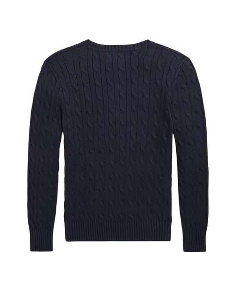 Maglia blu in cotone a trecce per bambino Ralph Lauren Kids 323702674060 NAVY 