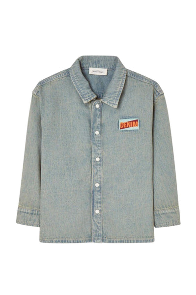 Camicia in denim per bambini American Vintage KFY06B DIRTY BEIGE 
