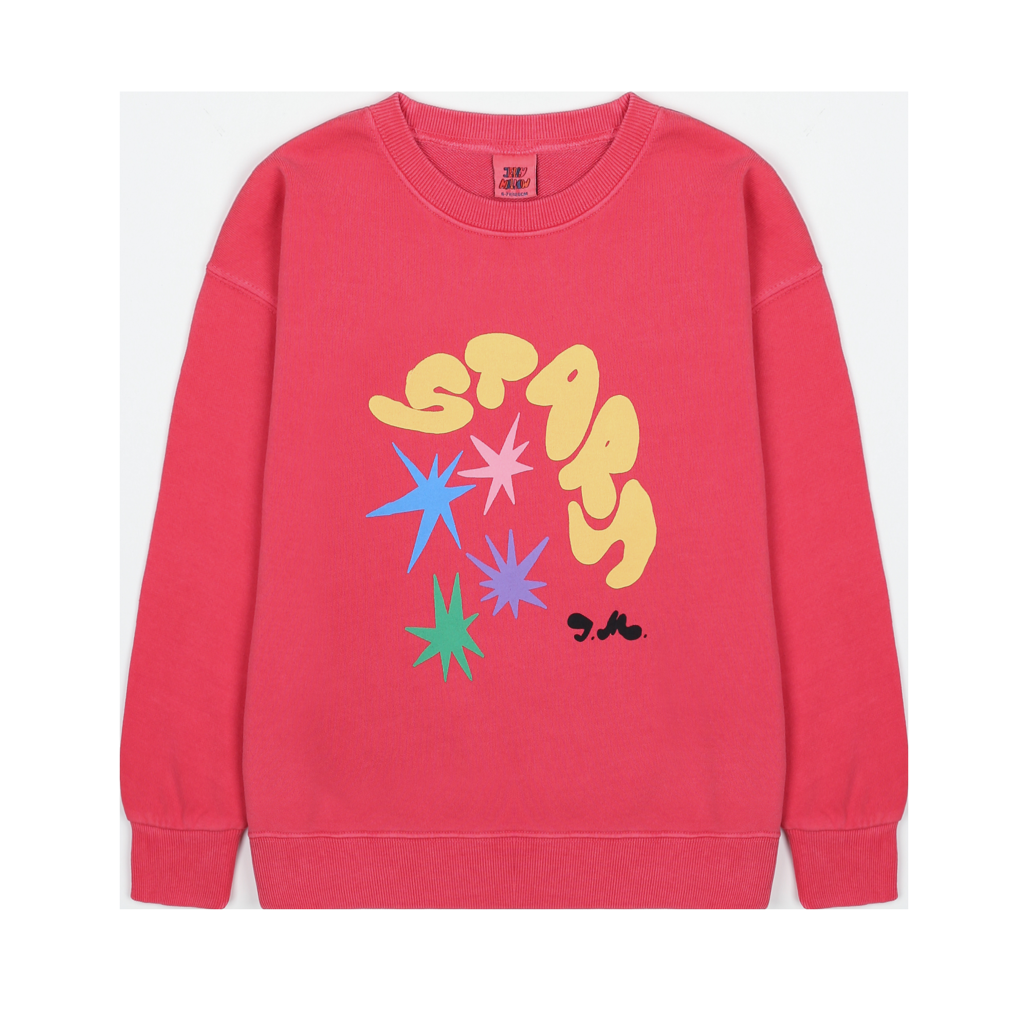 Felpa rossa con stampa per bambini Jelly Mallow JM2520124 UNICA 