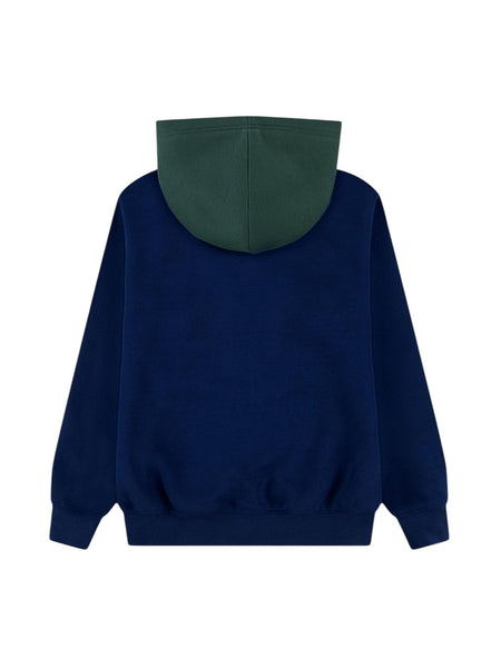 Felpa aperta blu e verde per bambino Jordan 95F115 U9J 