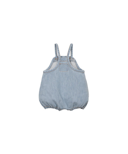 Salopette in denim blu per neonati Play up 2AS11504 D001 