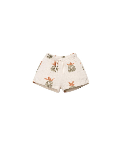 Shorts ecrù in maglia con stampa all over per neonato Play up 1AS11706 E793N 
