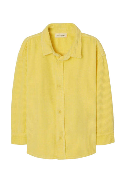 Camicia banana in velluto a coste per neonati e bambini American Vintage KPADO06AE23 BANANE 