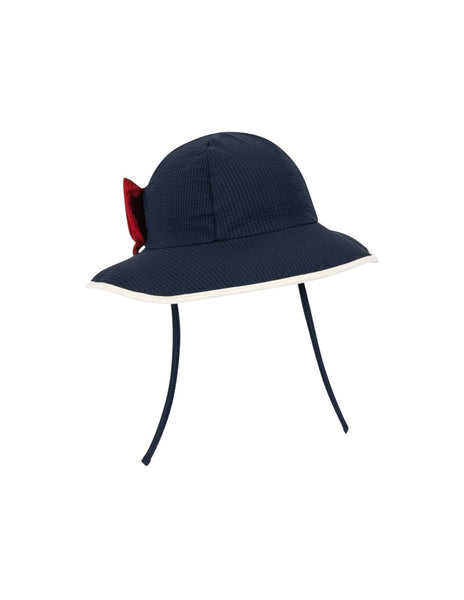 Cappello blu con fiocco rosso per neonata e bambina Konges slojd KS104709 NAVY BLAZER 