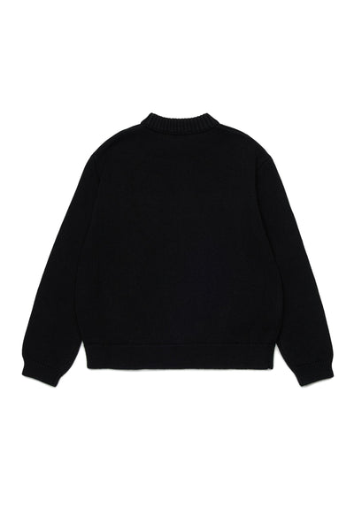 Maglia nera con logo per bambini Marni M01775 0M900 