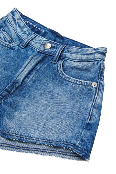 Shorts in denim blu per bambina Diesel J02558 K01 
