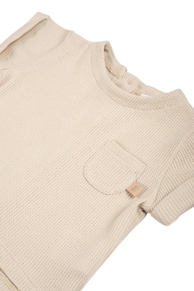 T-shirt beige per neonato Bamboom 1115TE00072 ALMOND CREAM 