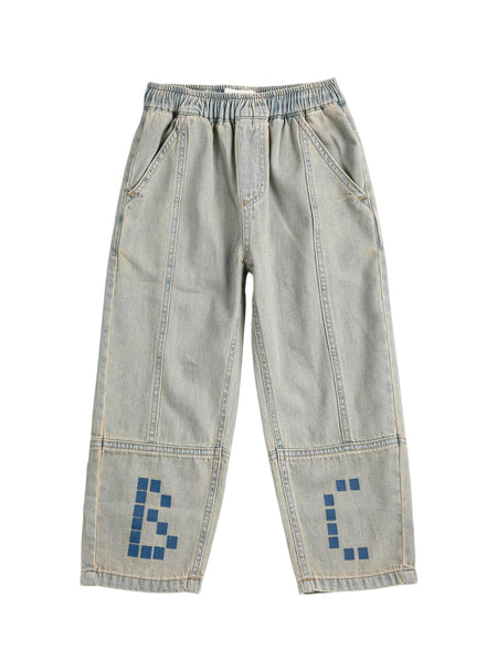 Jeans in denim slavato per neonato e bambino Bobo Choses B126AC098 UNI 