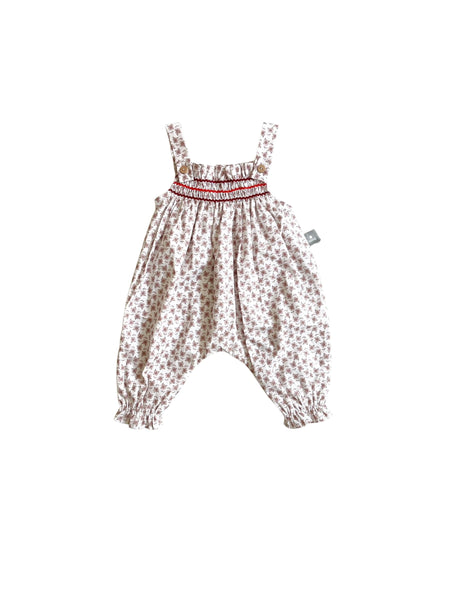 Salopette con stampa fiori all over per neonata Snug 933AN6S081F80 0019 