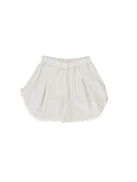 Shorts panna gessato per bambina Gayalab 599B GESSATO 