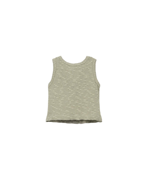 Top in maglia verde oliva per bambina Play up 4AS11150 P7214 