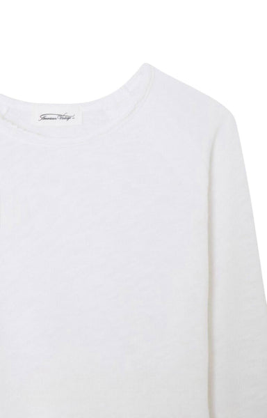 T-shirt bianca per bambini American Vintage KSON02B WHITE 