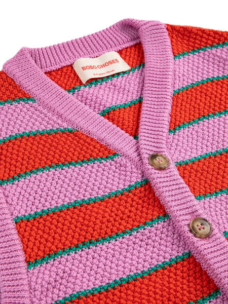 Maglia a righe multicolor per neonata e bambina Bobo Choses B126AC116 UNI 