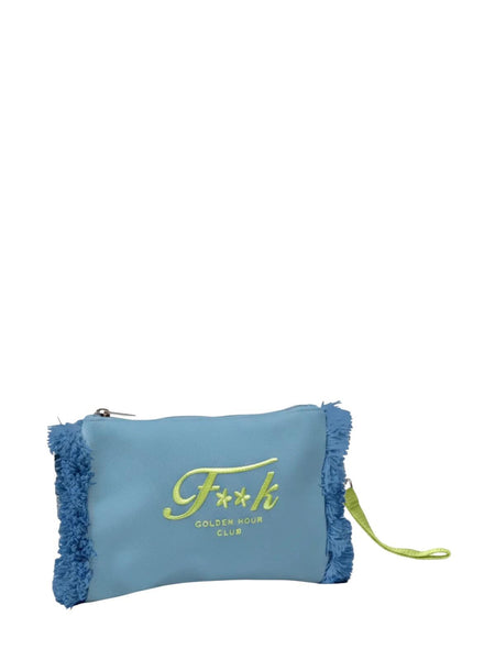 Pochette azzurra  con logo F**K FA26-SW0108LG LIGHT BLUE 