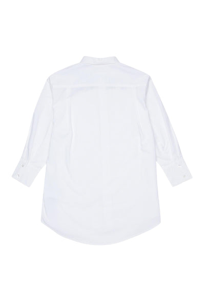 Abito camicia bianco con logo per bambina MM6 Maison Margiela M60943 M6100 