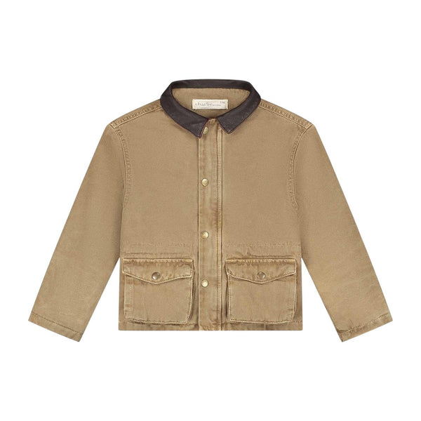 Giubbino in denim sabbia per bambini Charlie petite PHILL JACKET 255 