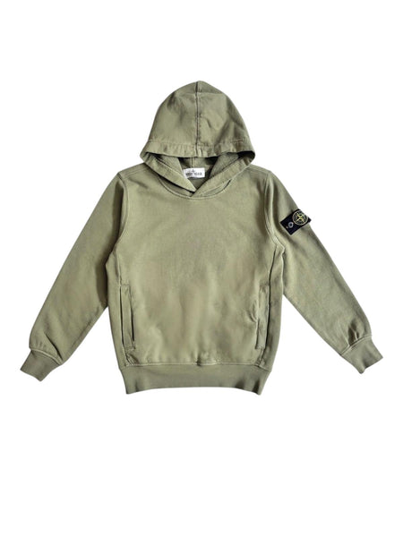 Felpa oliva con logo per bambino Stone Island L1S166100014 S0040 V0058 