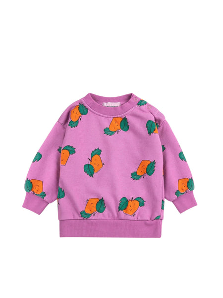 Felpa fuscia scuro con stampa all over per neonata Bobo Choses B126AB043 UNI 