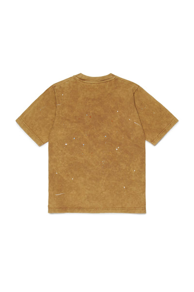 T-shirt sabbia con logo per bambino Dsquared2 DQ3170 DQ730 