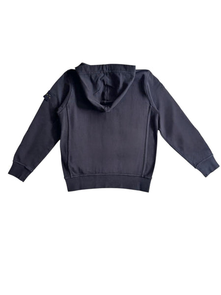 Felpa aperta nera con logo per bambino Stone Island L1S166100004 S0040 V0029 