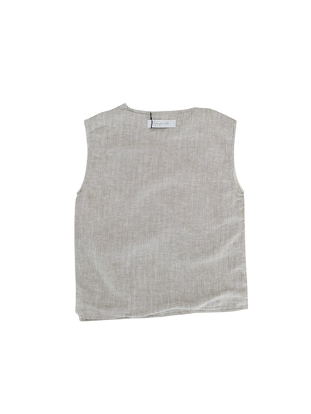 Gilet spigato verde oliva per neonato e bambino Gayalab 591B GRAYGREEN 