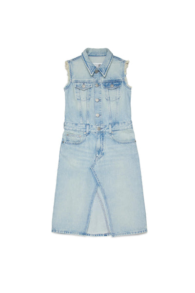 Abito in denim per bambina MM6 Maison Margiela M60940 M601 