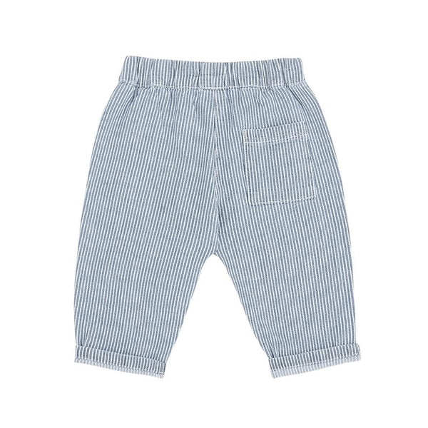 Pantalone color denim a righe bianche per neonato 1+ more in the family SINEU DENIM 
