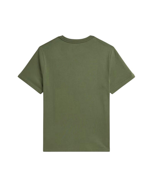 T-shirt verde con logo per bambini Ralph Lauren Kids 323832904196 NEW FOREST 