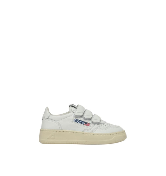 Sneakers bianca con logo per bambini Autry KILK FF03 