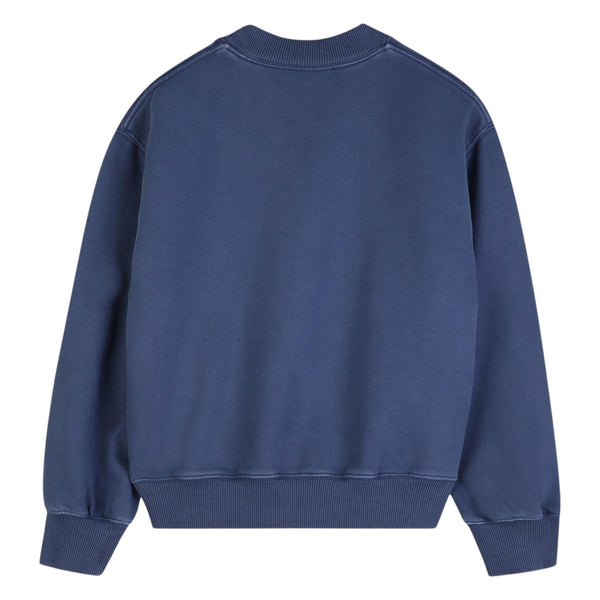 Felpa blu con logo per bambina Chloé C20843 80S 