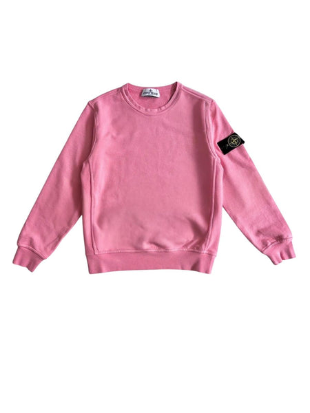 Felpa rosa con logo per bambino Stone Island L1S166100005 S0040 V008D 